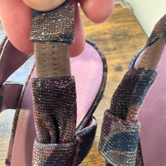 Missoni Open Toe Sparkle Sandals Pumps - Picture 12 of 13